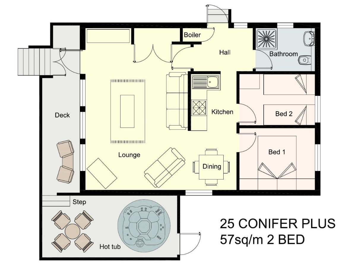 Conifer Lodge 25 With Hot Tub Newton Stewart Minnigaff Zewnętrze zdjęcie